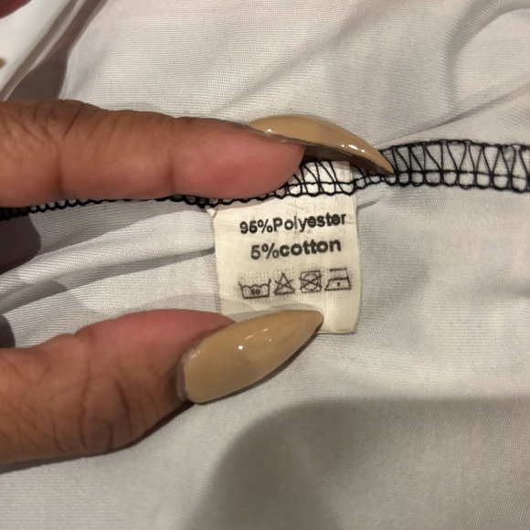 LunaJany Black White Abstract Edgy Form-Fitted Dress, Size M - Picture 4 of 6